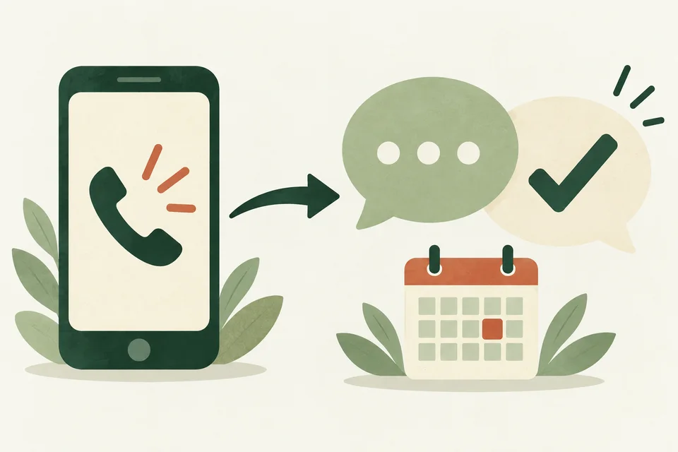 A phone call becomes a helpful conversation with a clear next step.